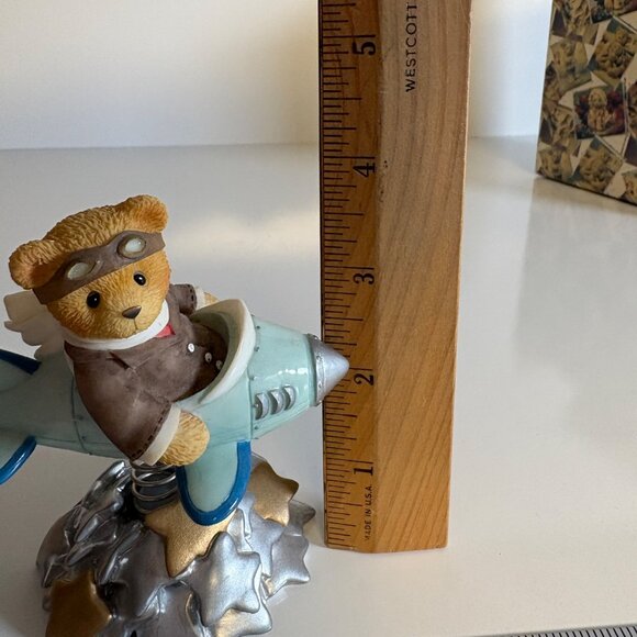 Cherished Teddies Milton Figurine 542644 Boy on Rocket Ship Millennium Event - Picture 7 of 9